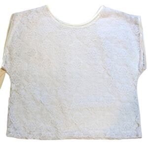 Chic by h.i.s. vintage lace intimate top white size L NOS
